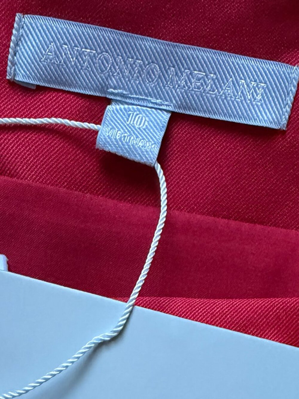 Antonio Melani Red Oversized Bow Mini Skirt Party Cocktail Occasion NWT - Picture 8 of 10